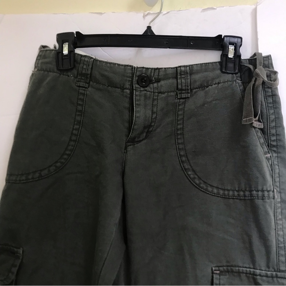 Aritzia Talula Cargo Military Cotton Pants Pockets Straight Leg Jogger Zipper 6 - Picture 5 of 16